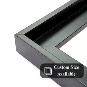 Cornice in tela nera, dimensioni personalizzabili, legno pregiato, perfetta per quadri su tela o espositori sospesi, aggiunge eleganza e raffinatezza a3 a4 a5 a6