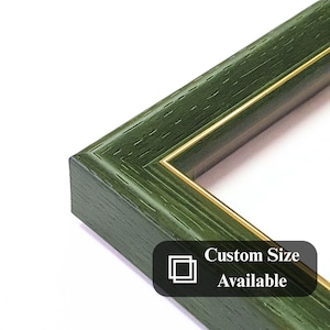 Vintage Green Rahmen, Bilderrahmen-Set, Kunststoffrahmen mit hoher Dichte, Geschenkrahmen zum Abschluss, Rahmen in maßgeschneiderter Größe, Rahmen der alten Welt, Kunstrahmen für Kinder