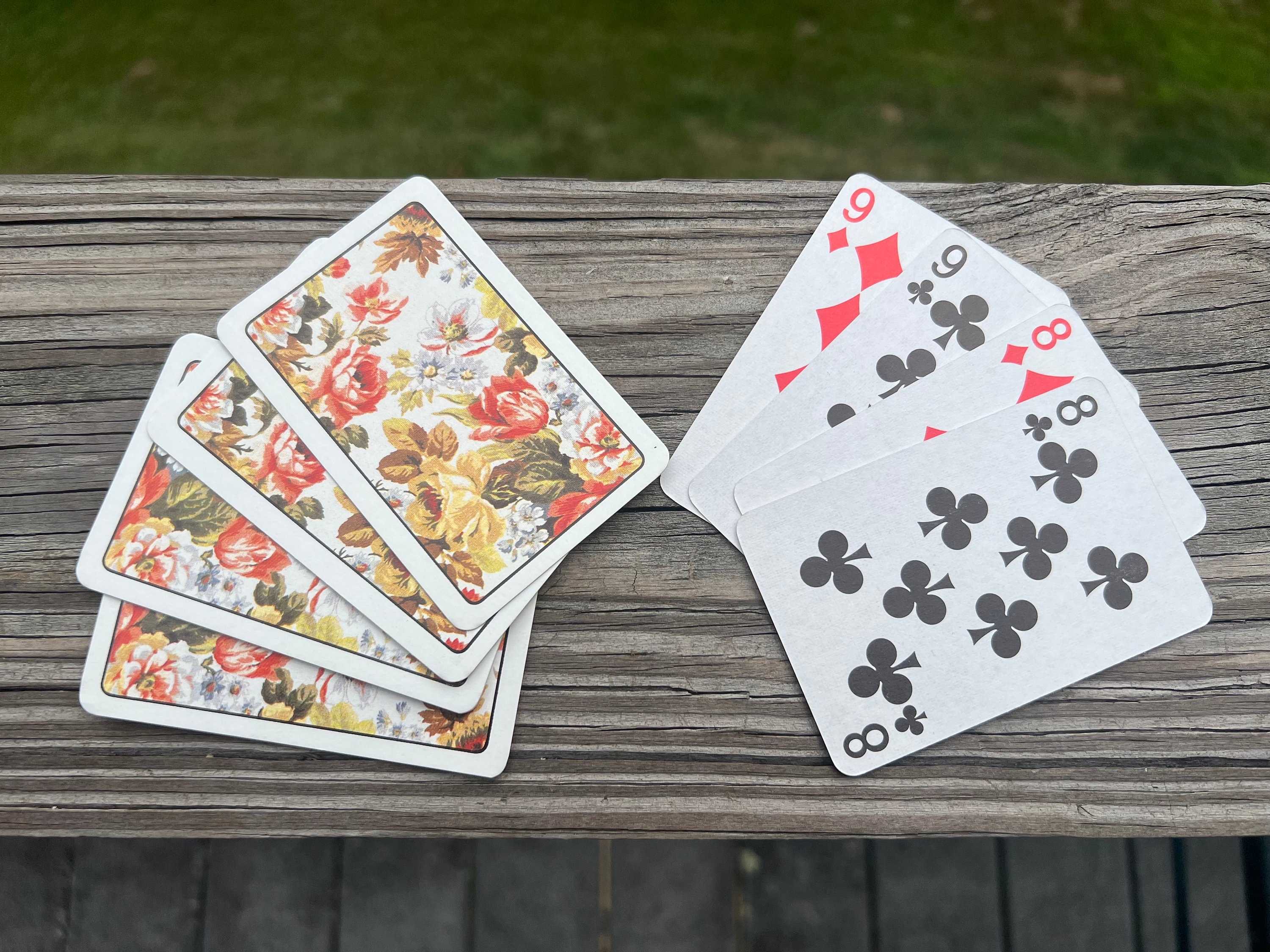 Vintage Double Deck Playing Card Sets: Caspari, Hallmark, Heraclio ...