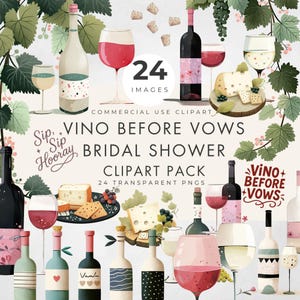 Clipart "Vino prima dei voti", uso commerciale, PNG trasparenti, citazione sul vino, clipart per addio al nubilato e festa nuziale, illustrazione bizzarra e bizzarra