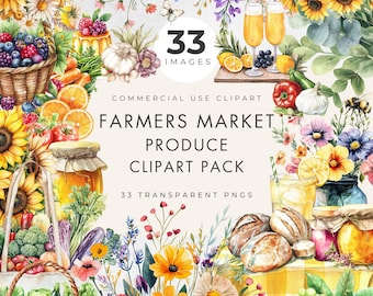 Farmers Market Clipart, Commercial Use, Transparent PNG, Fresh off the Market, Bridal Shower Graphics, Locally Grown, Paper Crafts
