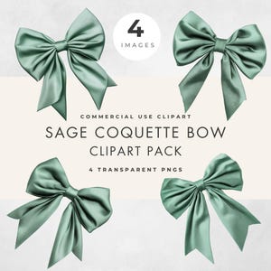 Sage Coquette Bow Clipart, kommerzielle Nutzung, transparente PNG, grünes Band, Brautdusche & Partykartenherstellung, Papierhandwerk, Scrapbooking