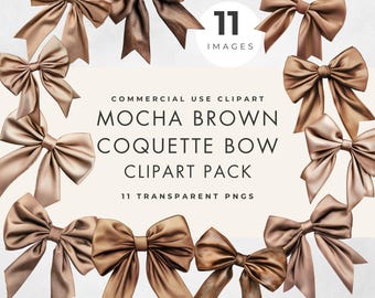 Clipart noeud marron moka : Coquette PNG Transparent Graphics (usage commercial)