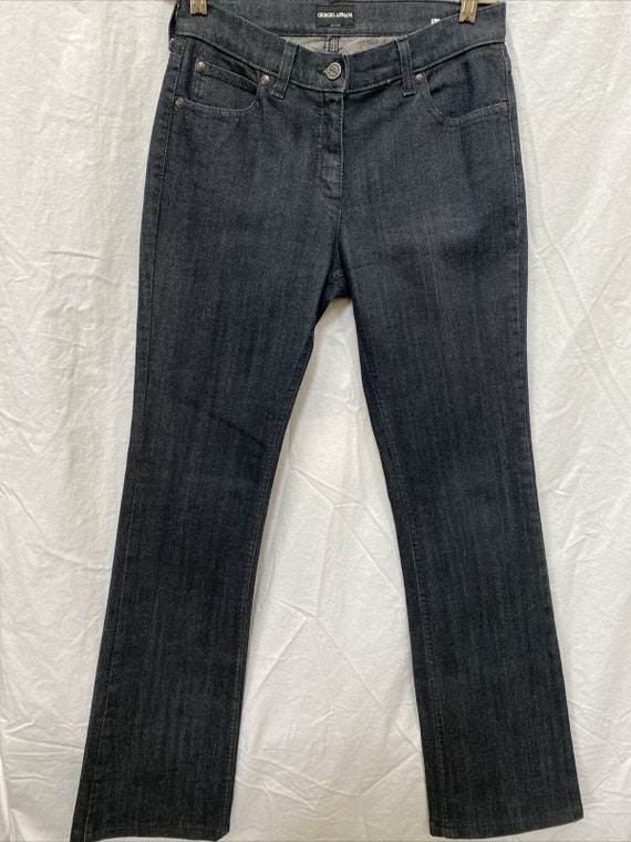 Vintage Giorgio Armani Slight Boot Leg Dark Denim 