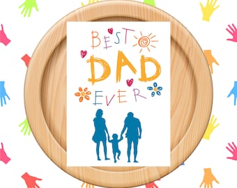 Dad Ever Card, Printable Father's Day Card (Instant Download)