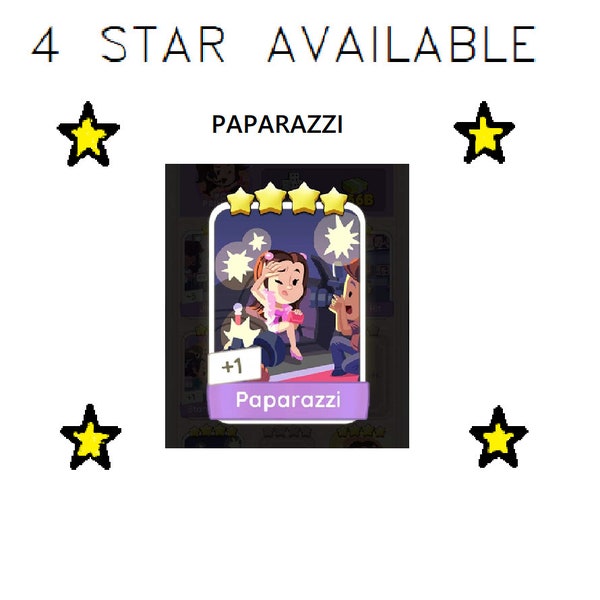 Paparazzi sticker Available Stock, 4 STAR Sticker