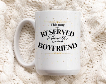 World's Greatest Boyfriend Mug I love you gift boyfriend mug gifts for boyfriend gifts for him black mug funny mug gift birthday