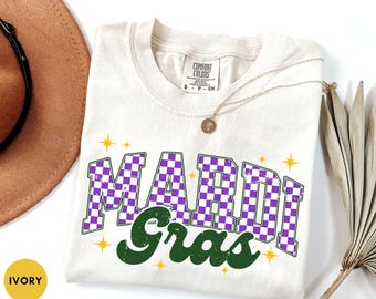 Comfort Colors® Karneval Shirt, Karneval Karneval Shirt, Frauen Karneval T-Shirt, New Orleans Shirt, Fat aufmerksam