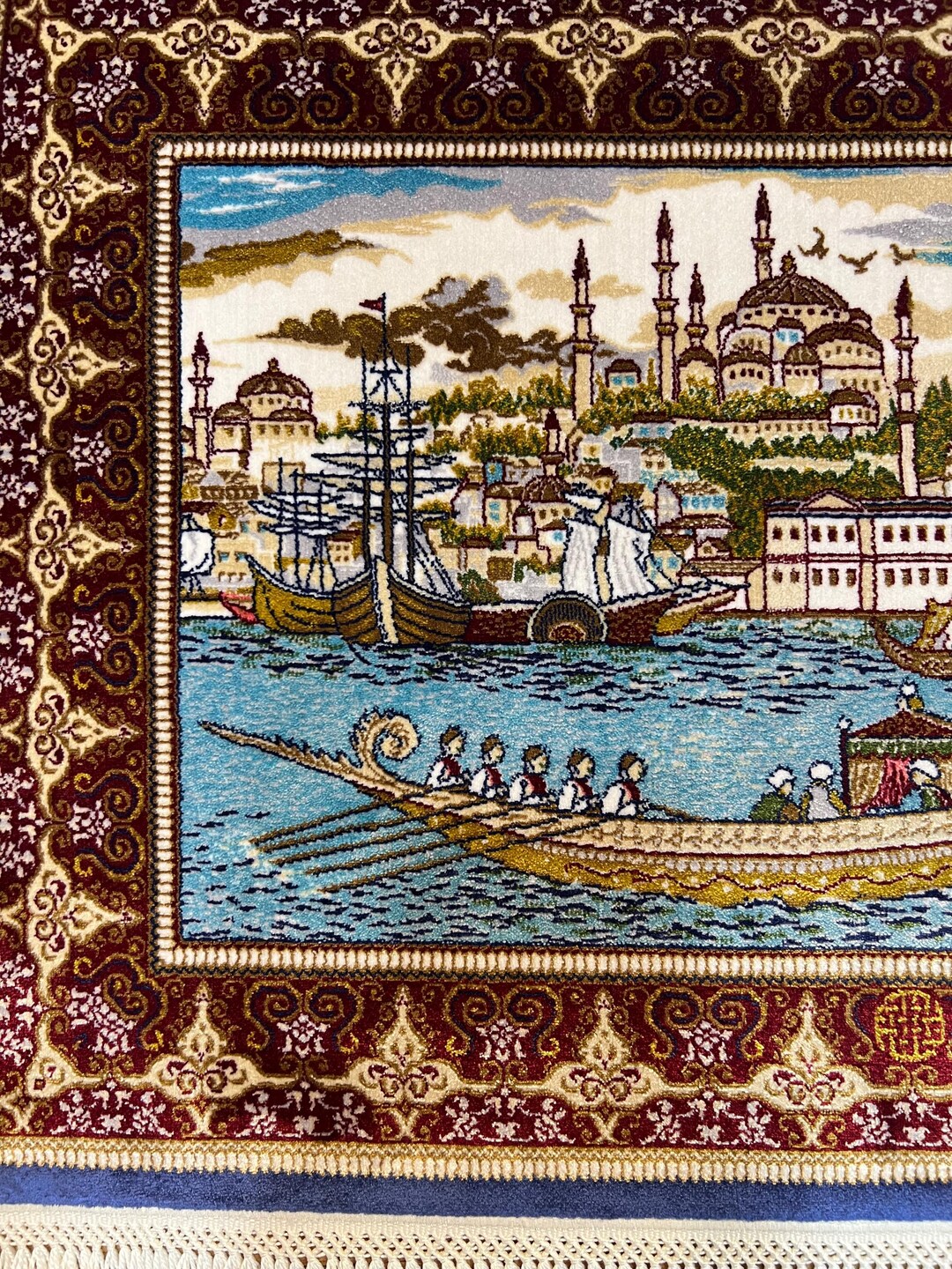 İstanbul Pattern Rug, Unique Silk Rug, Gift Silk Rug, 1.3x1.9 Ft Rug ...