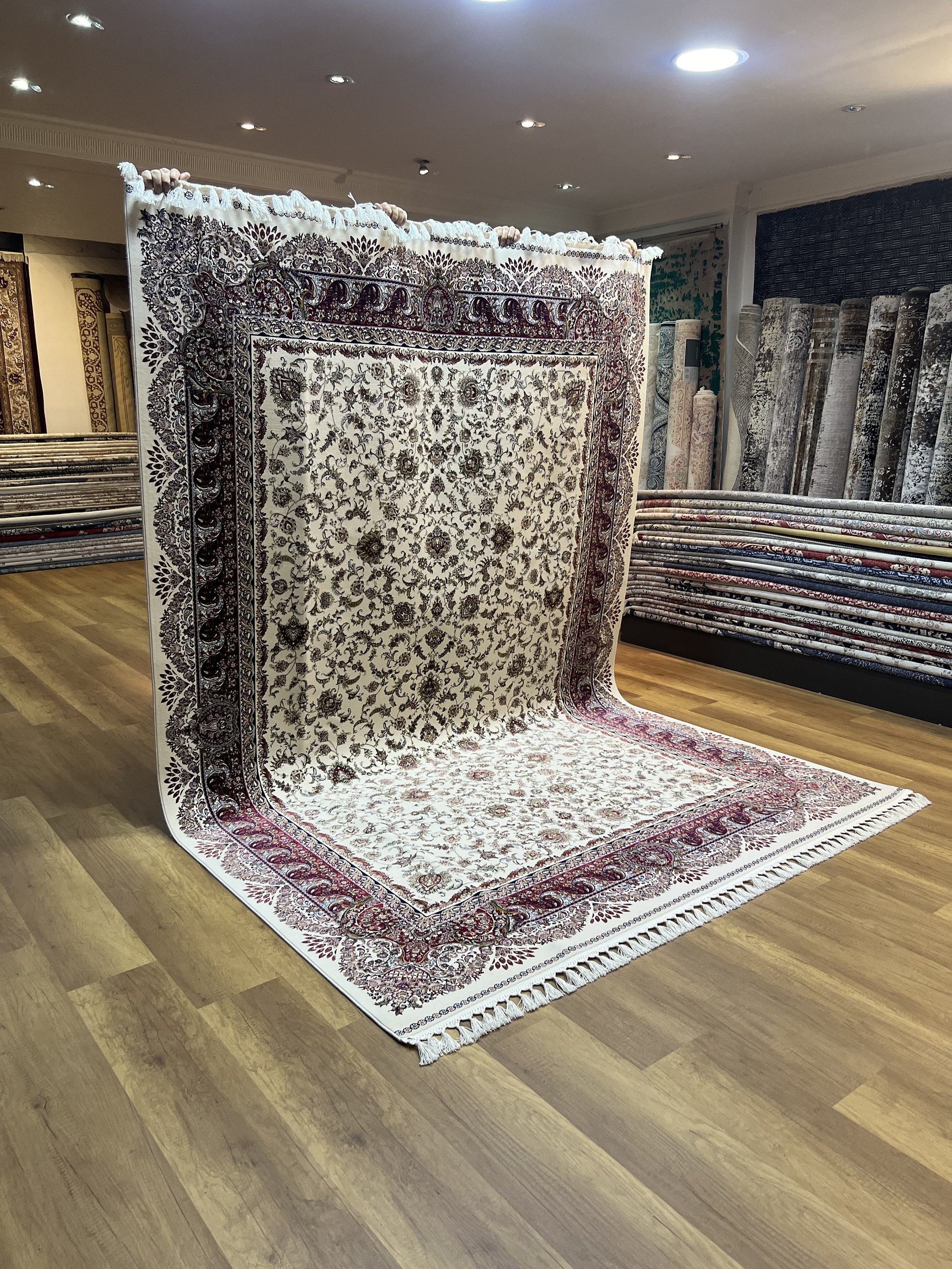 Teppich aus Bambus Seide, 200x250cm, Handwebteppich, - Etsy.de