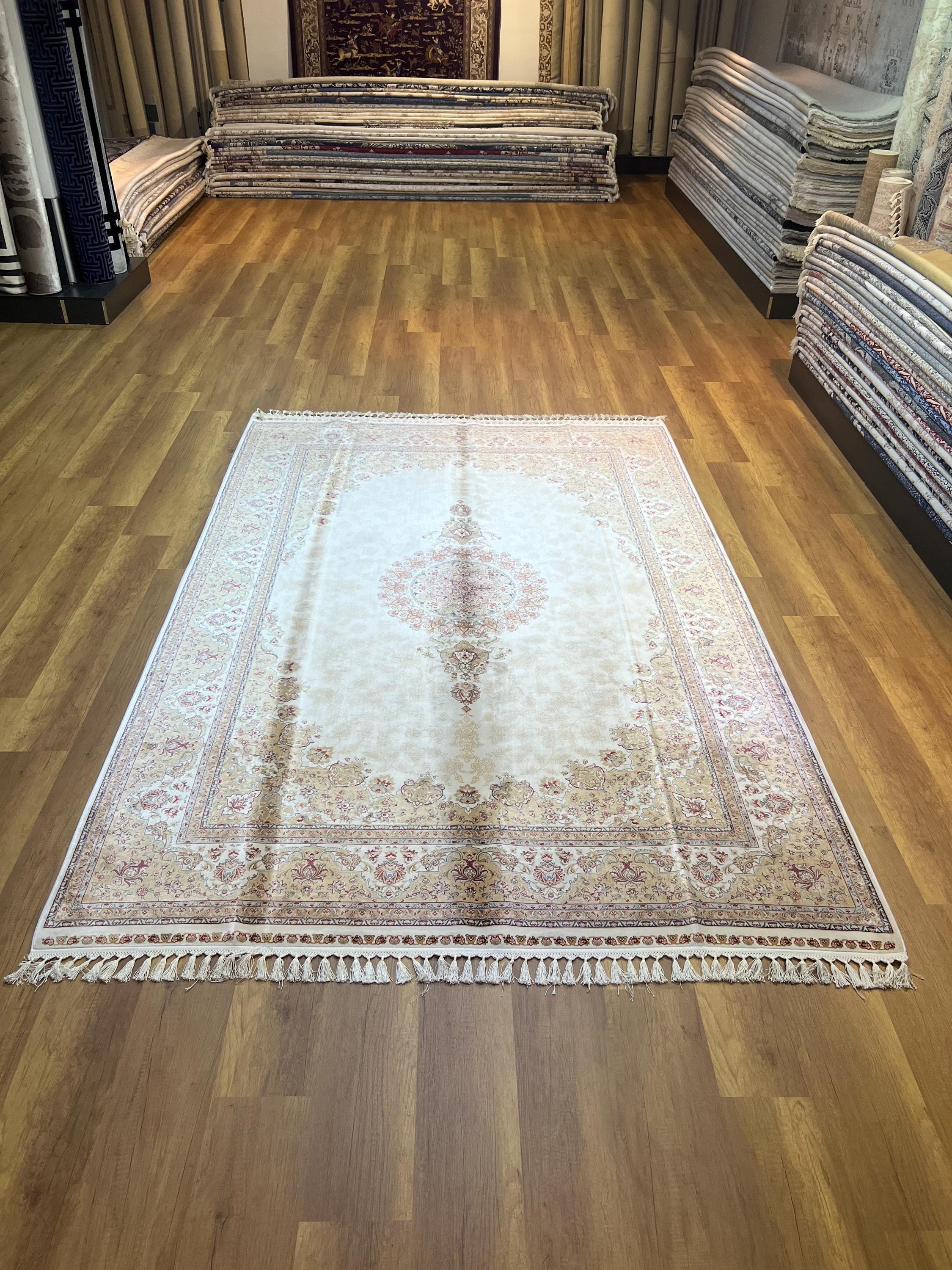 Oriental Silk Rug, Gorgeous Silk Rug, Large Silk Rug, Bamboo Silk Rug ...