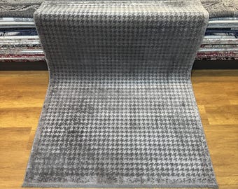 Gray Silk Rug, Modern Silk Rug, Unique Silk Rug, 4.4x6.1 ft Rug, Bamboo Silk Rug, Area Rug, Contemporary Rug, Kitchen Rug, Entryway Rug, Rug