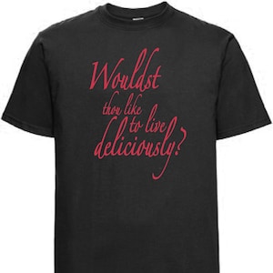 THE VVITCH &quot;Wouldst Thou Like To Live Deliciously&quot; t-shirt XS - 6XL