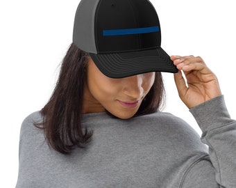 Cappello sottile linea blu