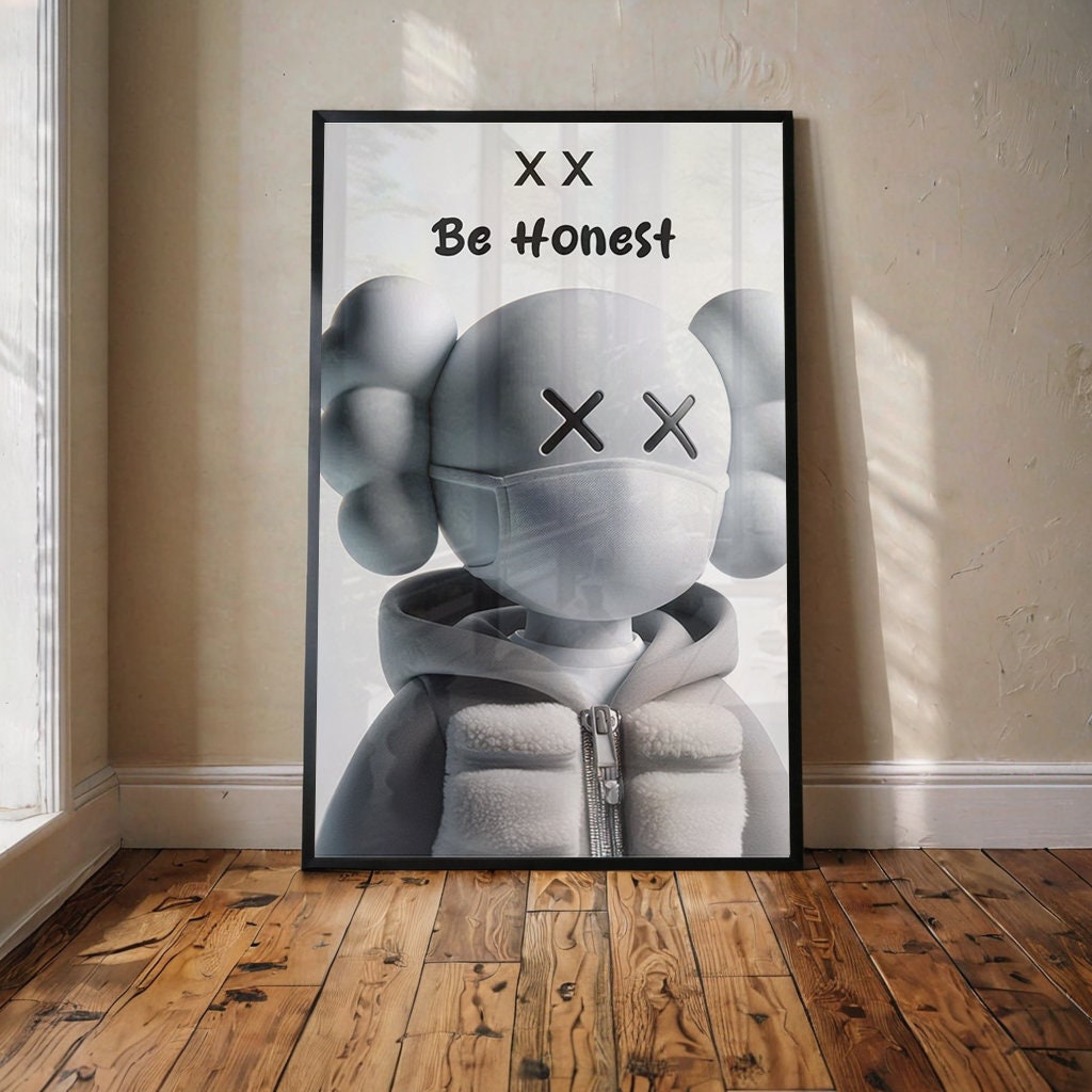 Hypebeast Figure Poster Set ,set of 3,printable KAWS Graffiti Poster ...