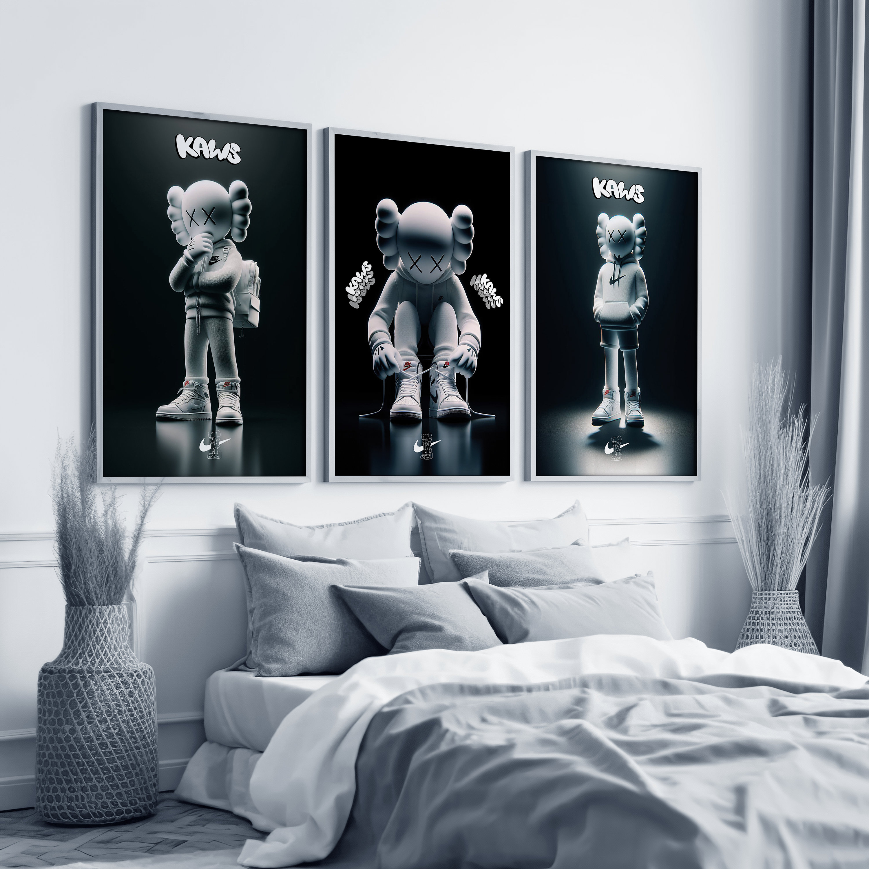 Hypebeast Poster,set of 3,printable KAWS Graffiti Poster,hypebeast Toys ...