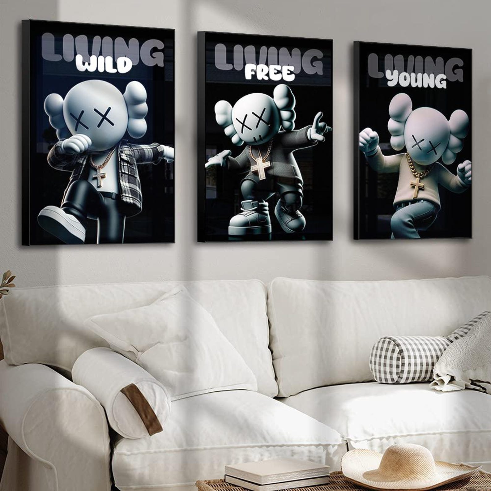 Graffiti Poster Set: Christian Hypebeast Figure Prints (digital ...