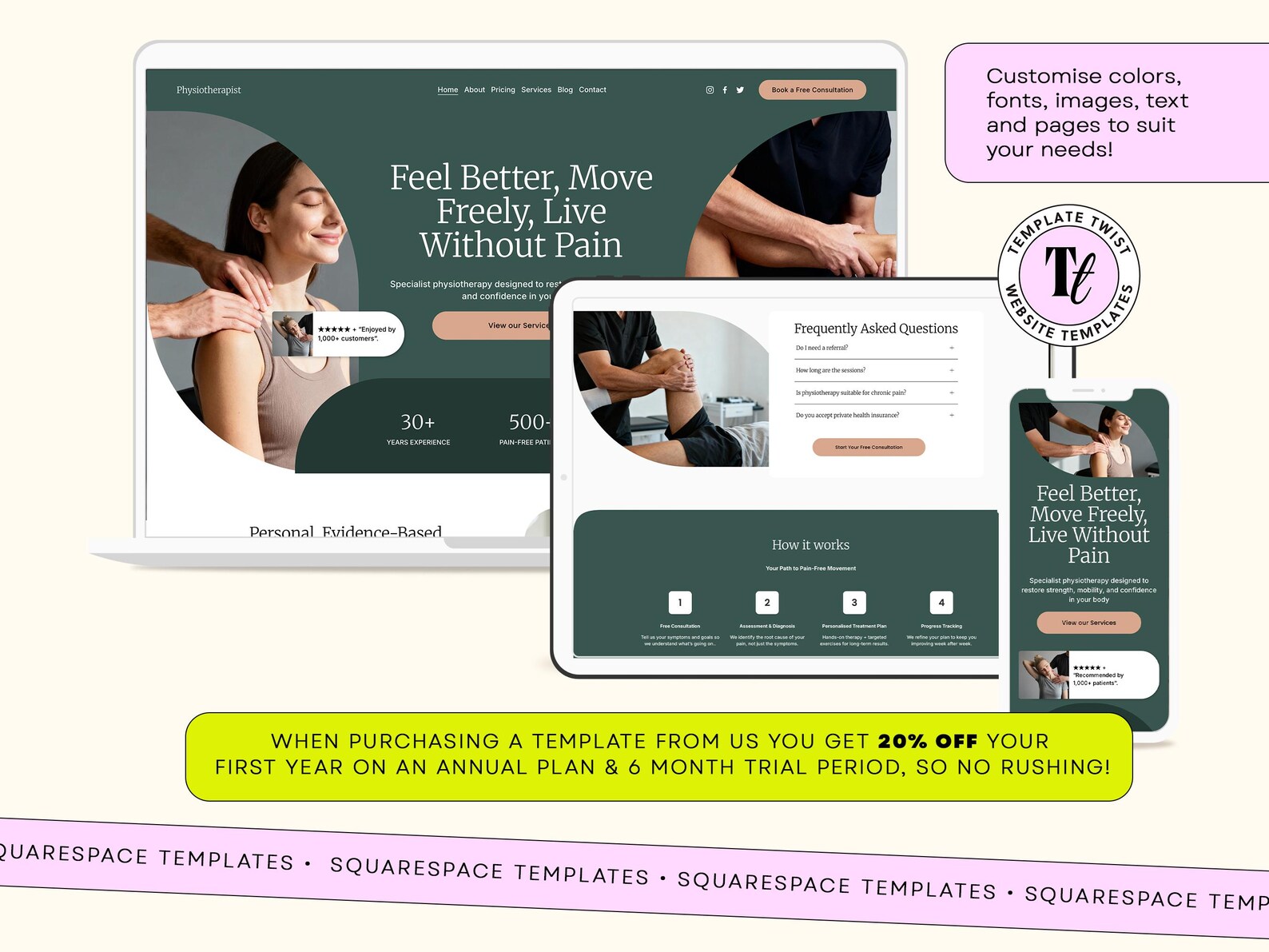 Physio Squarespace Website Template Pain Relief Design Etsy physio-squarespace-website-template-pain-relief-design-etsy