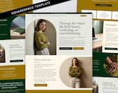 Squarespace Therapist Minimalist Template Therapy Counsellor Website Professional Clean Design Online Presence Landing Page