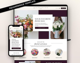 Florist Website: Elegant Squarespace Template