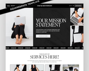 Feminine Squarespace Website Template: Business Consultant, Coach