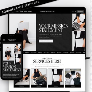 Minimalist Squarespace Website Template: Luxury Business Design