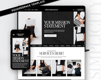 Minimalist Squarespace Website Template: Luxury Business Design