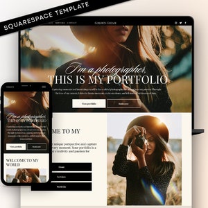 Dark Theme Squarespace Template: Luxury Photography Website