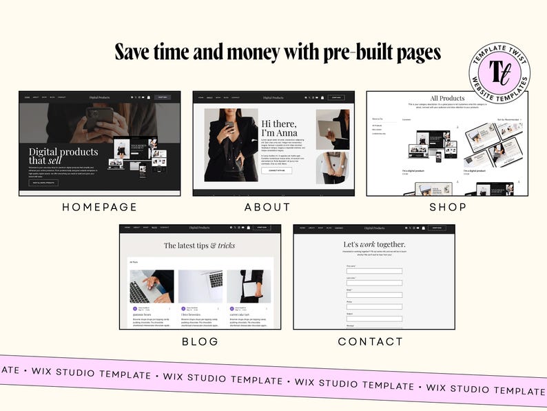 Luxury website, digital product, Wix Website, website template, portfolio website, wix theme, minimal web template, consultancy website, consultant website, web templates, website design, digital website, digital products