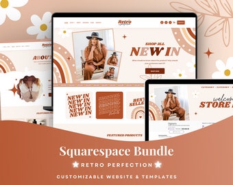 Beige Squarespace Template: Blogger Website Design