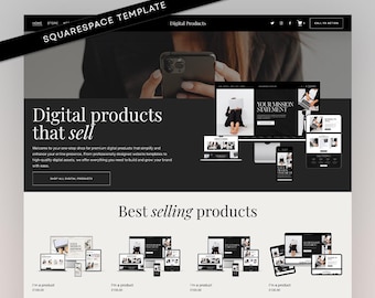 Minimalist Squarespace Website Template: Portfolio & Consultancy