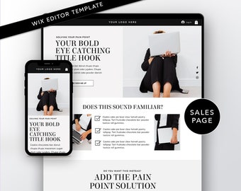 Minimalist Wix Sales Page Template: Luxury Course Website