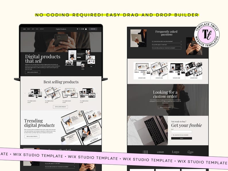 Luxury website, digital product, Wix Website, website template, portfolio website, wix theme, minimal web template, consultancy website, consultant website, web templates, website design, digital website, digital products