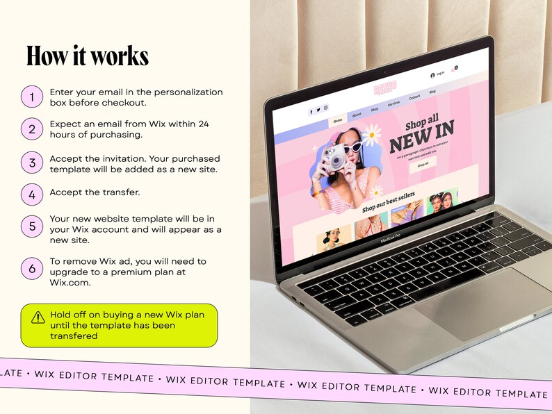 Retro ecommerce, retro wix, website design, wix template nail, template pink, colorful wix, website handmade, blog templates, store website, boutique wix, wix commerce, website template, wix editor