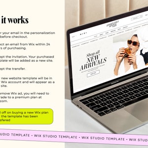 White minimal, website template, influencer website, website template, Wix Studio Template, ecommerce website, wix theme, white website, cream website, beige website, clean website, boutique design, ugc website