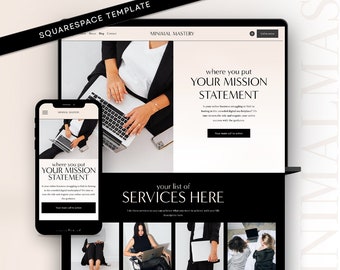 Minimalist Squarespace 7.1 Template: Luxury Website Design