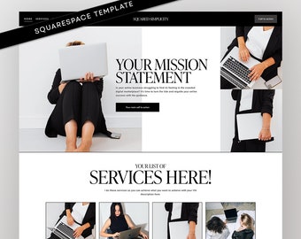 Squarespace Template: Minimalist Business & Consulting Website