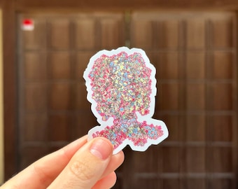 Sticker eiwitstructuur PHB2: kleurrijk decor biologie