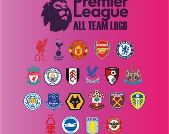 Logotipo del equipo de la Premier League - (Completo / PNG / Ai / SVG / EPS - Cricut & Silhouette Ready y alta resolución)