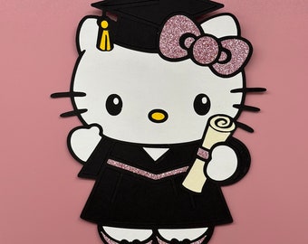 Graduation Hello Kitty  Topper (OUT OF STOCK until April 24!)