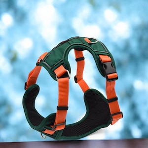 Soft Padded Dog Harness – No Pull, Adjustable & Comfortable Pet Vest for Small Medium Large Dogs – Easy On and Off