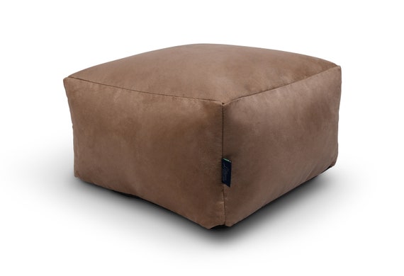 Littens Soft Faux Suede Square Footstool Ottoman Pouffe Bean Bag Living Room Decorative Low Seat 45cm X 45cm X 25cm Etsy