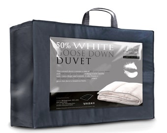 Littens Luxury Ultimate Collection 50% White Goose Down & Feather Natural Duvet Quilt 280TC  Cotton Down Proof