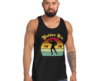 Camiseta sin mangas para gimnasio y culturismo Golden Era para hombre