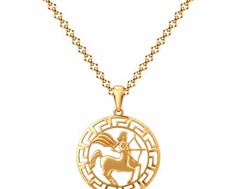 14ct Gold Sagittarius Zodiac Pendant – Pendant Only