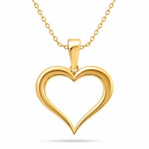 Open Hart Gouden Hanger - De Essentie van Liefde en Eenvoud door Kolié