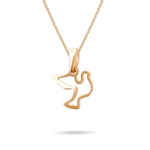 9ct/14ct Gold Dove Pendant – Symbol of Peace & Hope - Pendant Only