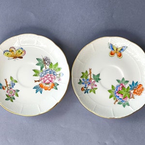 1 x Herend handbeschilderd bord koningin Victoria, Herend Hongarije Queen Victoria Fine China Porcelain, herend porselein cadeau, 14 cm (5,5&quot;)