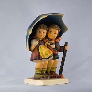 Adorable Goebel Hummel Figurine Stormy Weather #71- Under one roof- Germany Collectible Porcelain figurines gift idea- Vintage Porcelain Art