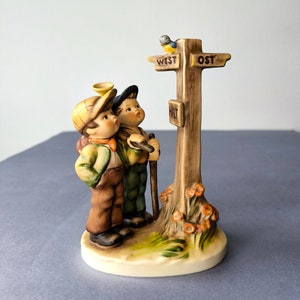 Vintage Goebel Hummel Figurine # 331 “ Crossroads ”- Germany Collectible Porcelain figurines gift idea- Vintage Porcelain Art Hummel gift